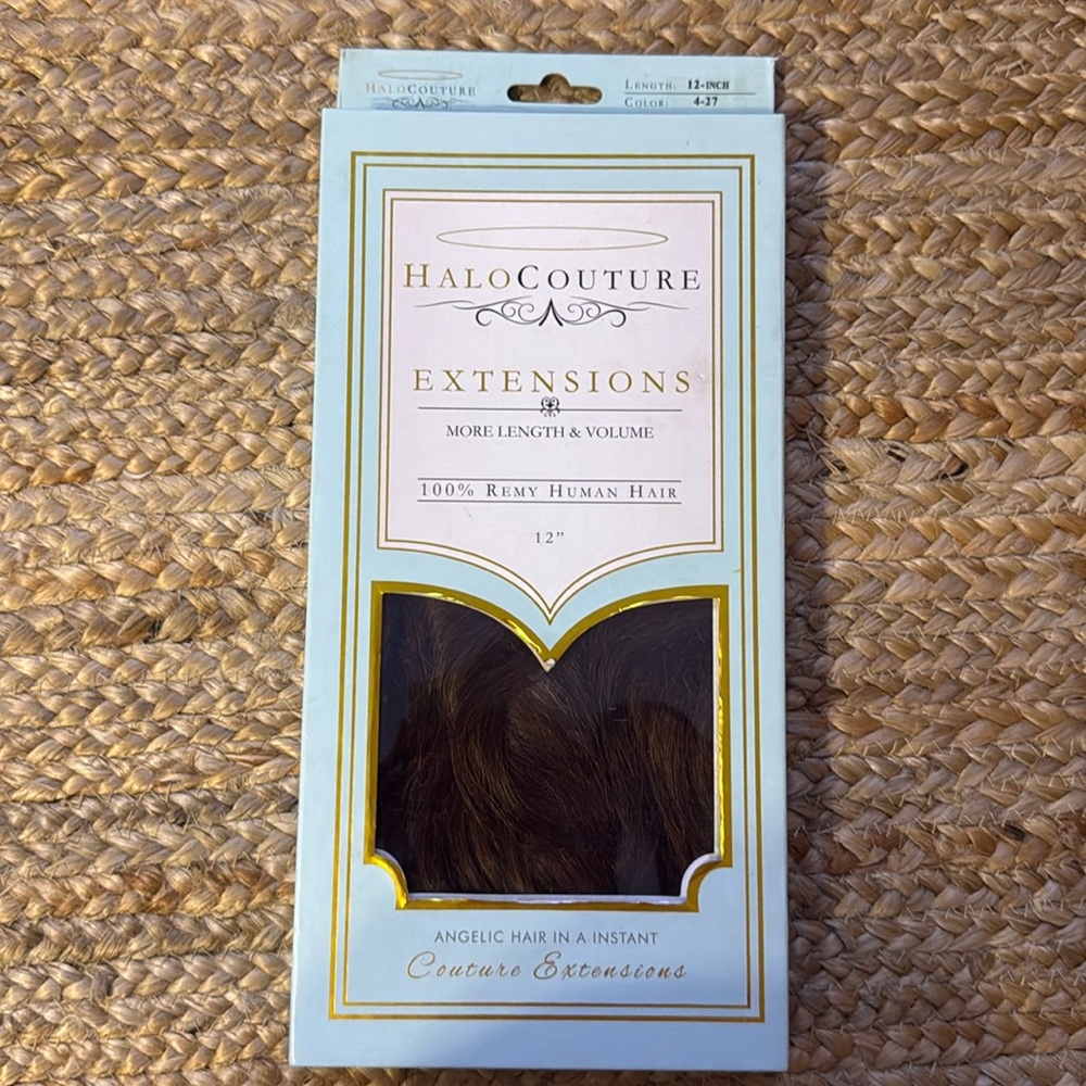 Halocouture brunette halo extensions 100% remy human hair